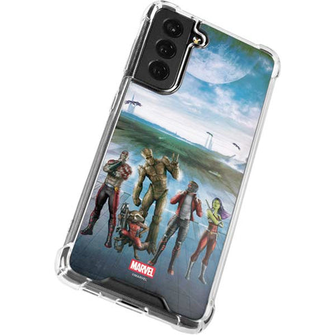 Marvel Guardians of the Galaxy Hero Squad Galaxy S21 FE Clear Case